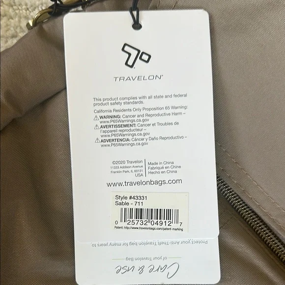 Arctix Brown Anti-Theft Messenger Bag w Adjustable Strap & Multiple Compartments - Picture 2 of 7